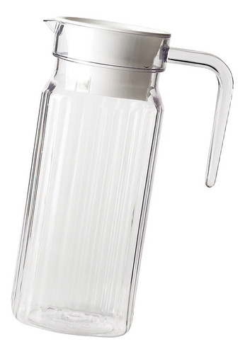 Jarra De Agua De Vidrio Caldera Rayada 800ml