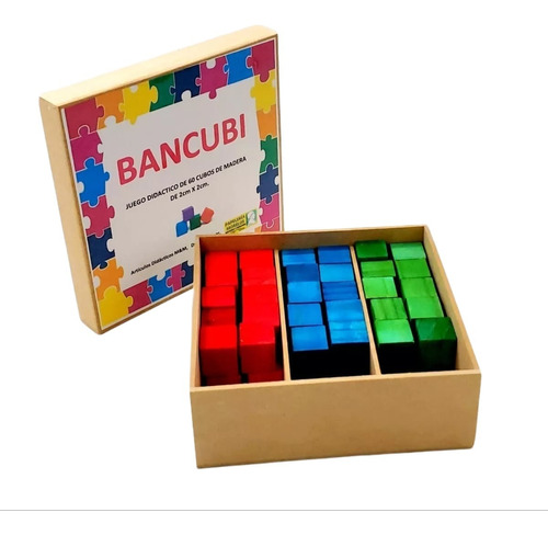 Cajón Bancubi De Madera Didáctico