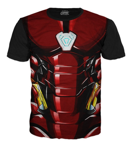 Camiseta De Marvel Niños Caballeros Super Heroes Ironman