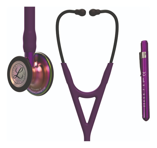 Littmann 3m Cardiology Iv Plum Rainbow + Linterna