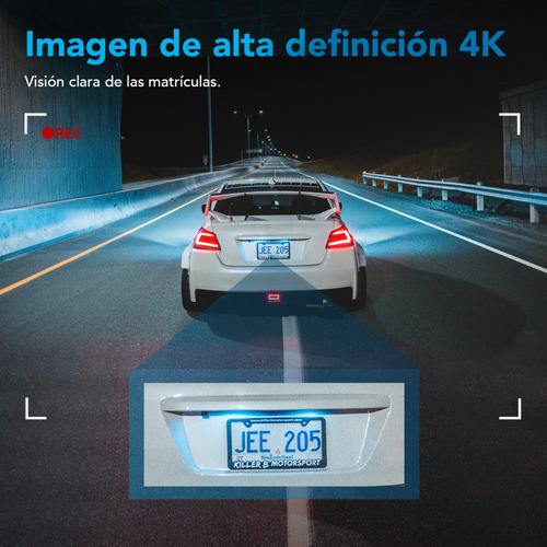 4k Dash Cam Cámara Para Vehículo Y Cámara Trasera- Wifi Gps
