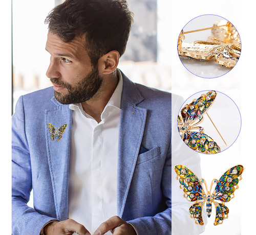 Broche V Crystal Bouquet, Roupa Versátil E Generosa Pa 8568