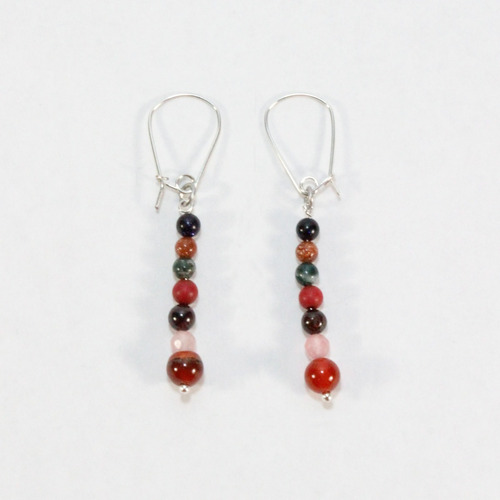 Aretes Varias Piedras