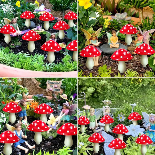 1 Lámparas De Color De Setas Decoradas En El Borde De La