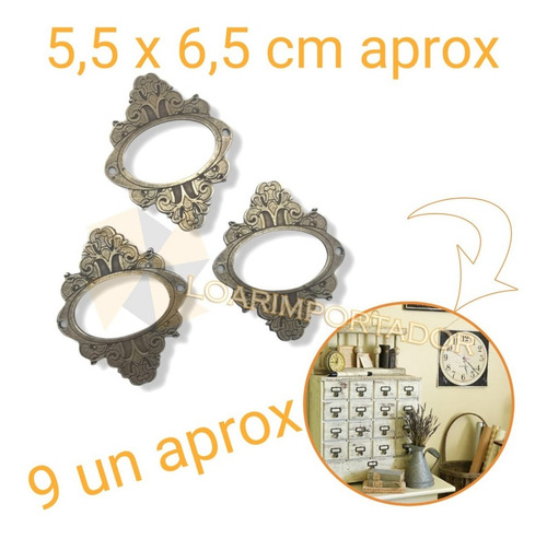 Imagen 2 de 6 de Marcos Chapita Antiguo Scrapbooking Puerta Archivo X100 Grs