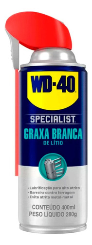 Graxa Branca De Lítio  Specialist 400 Ml (aerossol) - Wd 40