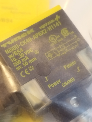 Ni50u-ck40-ap6x2-h1141 W/bs4 Sensor Turck Nu. 1625868 Nuevo (Usado)
