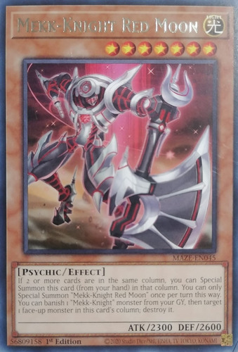 Yugioh! Mekk-knight Red Moon Maze-en045 1st Ed Rare