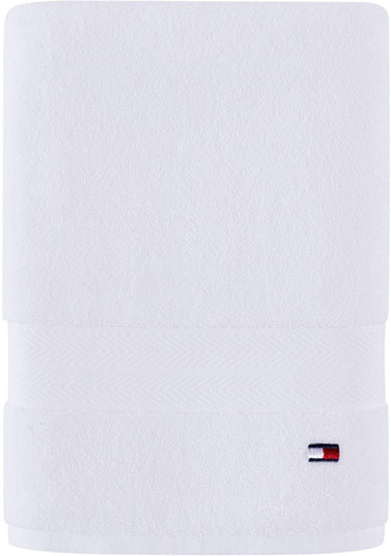 Tommy Hilfiger Toalla Americana Baño Grande Colores Dh Color Blanco Liso