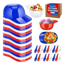 Comprar Cacaso 18 Pack Baseball Helmet Bowls Con Cucharas, Tazón De 