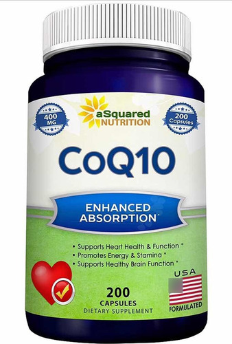 Coq10 400 Mg / 200 Capsulas Maxima Abosrcion!