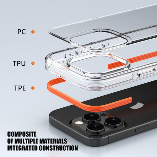 Funda Tpu Pc Para iPhone 16 Para iPhone 16 Pro/iPhone 16 Pro