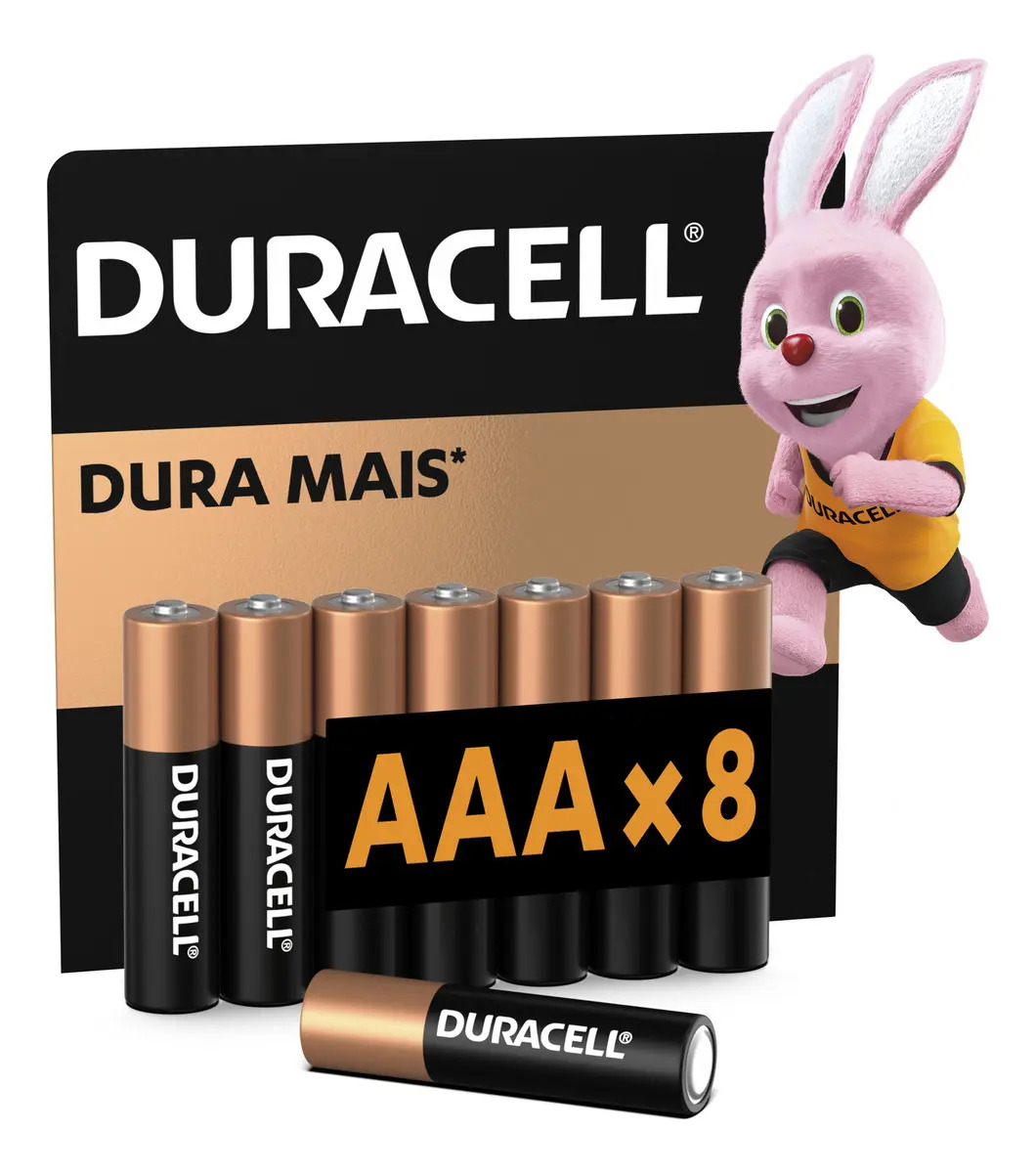 Pilha Alcalina Aa Pequena Duracell Com 24 Unidades