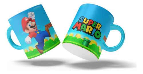 Mugs Mario Bros Pocillo X 12 Unid Fiestas Sorpresa Recordato