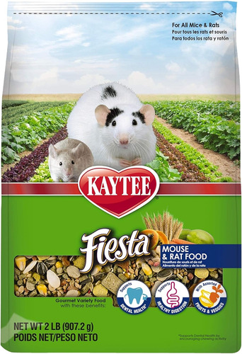 Kaytee Fiesta Alimento Para Ratas Y Ratas Bolsa De 2 Libras