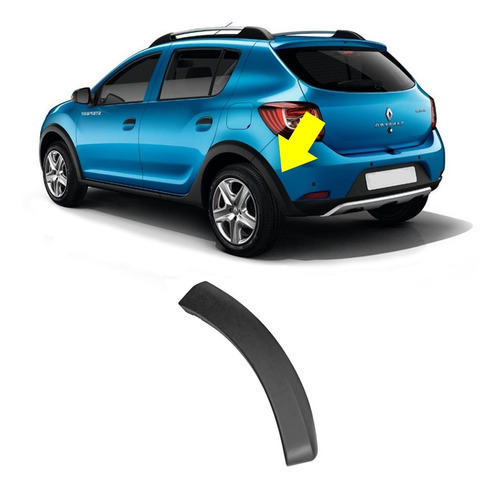 Moldura Paragolpe Trasero Sandero Stepway 2017 2018 2019 Izq