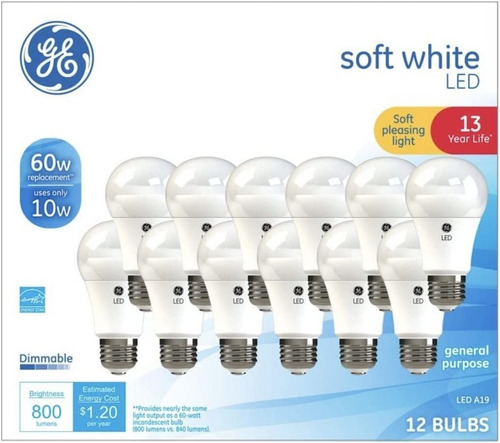 Ge Soft White 60 Watt Replacement Led Light Bulbs, General P