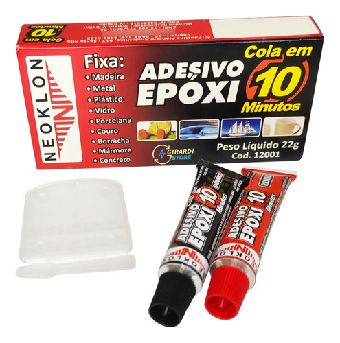 Cola Adesivo Epóxi Transparente 22g Superior Araldite 10 Min