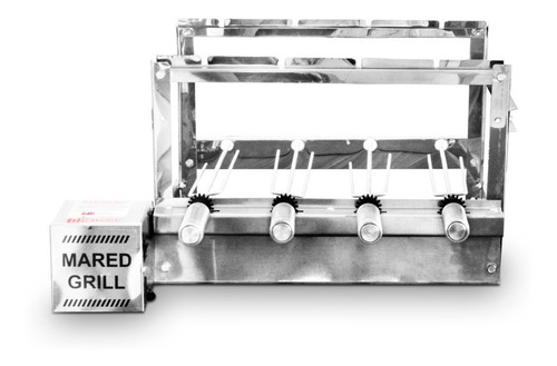 Imagem 3 de 4 de Churrasqueira Giratória Inox Bivolt 4 Espetos Rotativos Weg