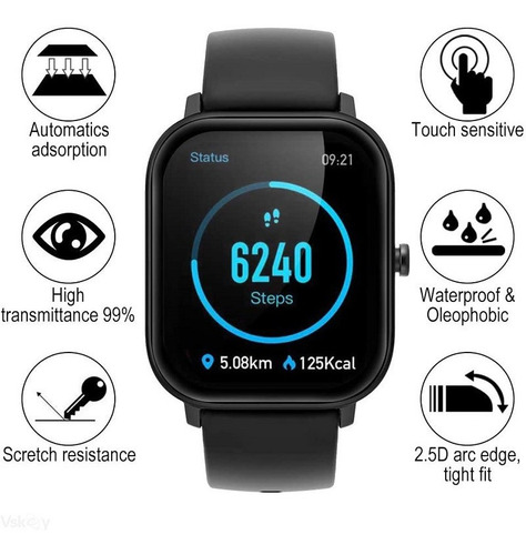 Película 3d Para Xiaomi Amazfit Gts 2e Kit Com 4 Unidade