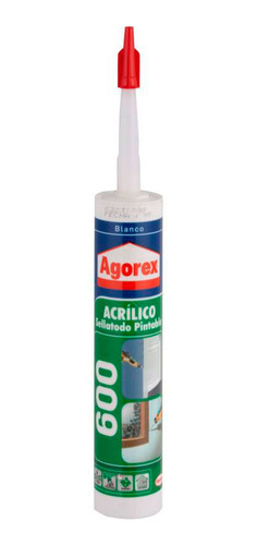 Sellante Profesional Acrilico Agorex 600 Blanco 300ml