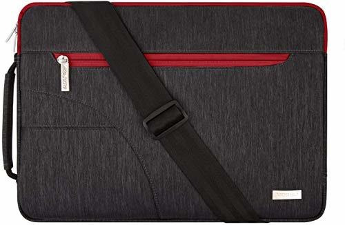 Bolso Hombro Mosiso Para Macbook, 13-14  Rojo