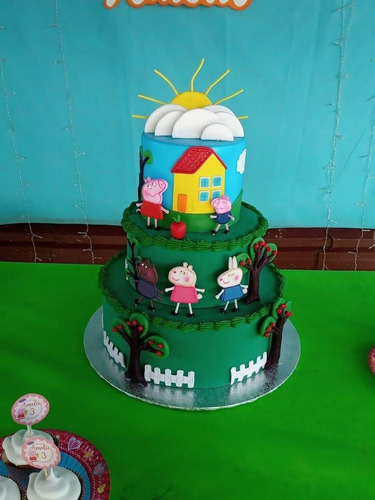Torta Y Decoración Peppa Pig Cumpleaños
