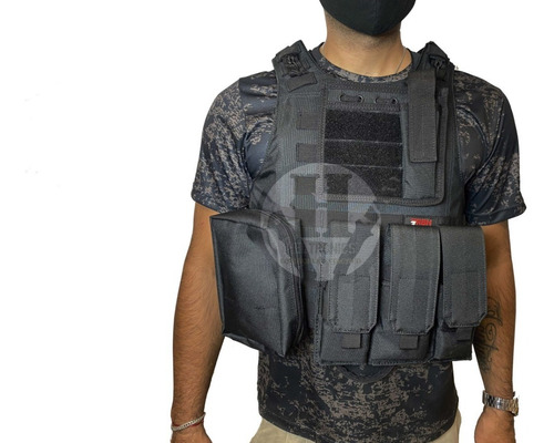 Chaleco Tactico Molle Ciras Airsoft Negro Reforzado Rbn M4