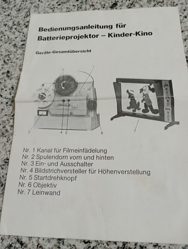 Proyector Super 8 Mini Antiguo De Juguete (Usado)