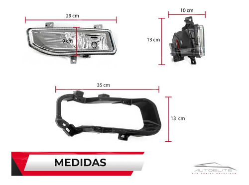 Imagen 2 de 8 de Kit Faros Niebla Nissan Kicks 2017 2018 2019 Con Switch