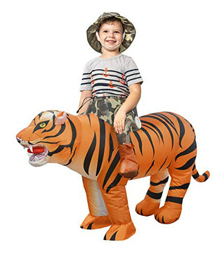 Disfraz De Tigre Inflable Goosh Para Niños - Halloween Y Fie