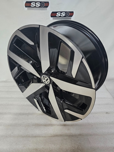 Rines 18 5-112 Jetta Mk6 Mk7 Golf Gti Passat Bora Tiguan 2pz Negro Maquinado 2