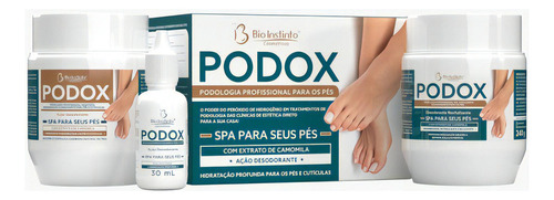  Kit Spa Dos Pés Podologia Podox 3 Unidades Bio Instinto