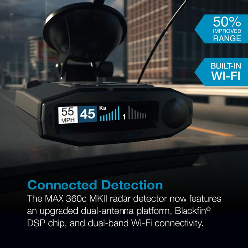 Detector De Radar Láser Escort Max 360c Mkii Wi-fi De Doble
