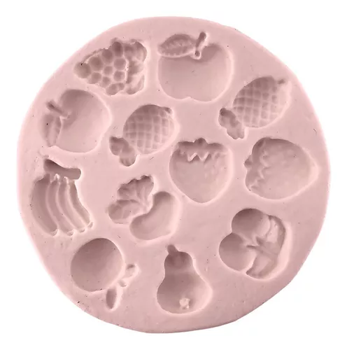 Molde de Silicone para Biscuit Polycol 13372 Fruta Zoiudinha Maçã 2x5,5x7cm  - eCasaDecor