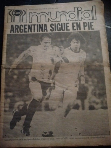 Diario Clarín Mundial Argentina Sigue En Pie 19 6 1978