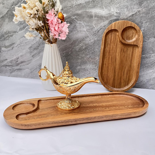 Placa De Postres De Madera Para Servir Plato Plato De L
