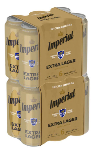 Cerveza Imperial Extra Lager Lata 473ml X12 Zetta Bebidas