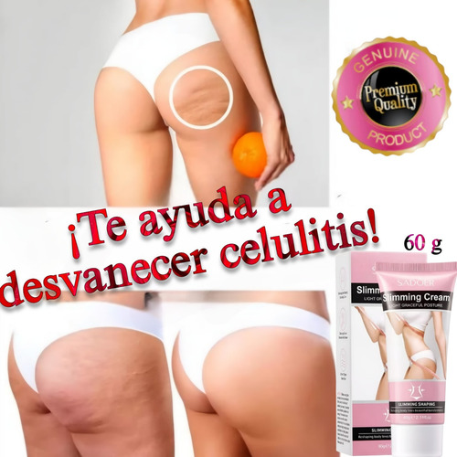 Crema Anticelulitis Reductora Moldeadora Piernas Abdomen Kit Hierbas