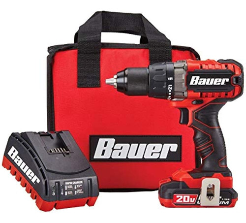 Bauer 20v Hypermax Lithium 1/2 In. Kit De Taladro/atornillad