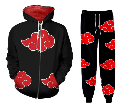 Anime Naruto Sudadera Pantalón Juego Completo Cosplay Traje