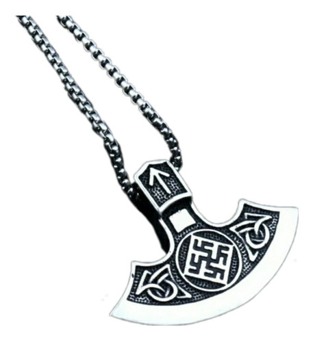 Collar Vikingo Hacha Thor Amuleto Escandinavo