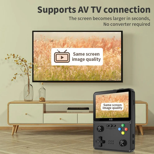 Consola De Juegos Retro X8, Reproductor De Juegos Portátil C