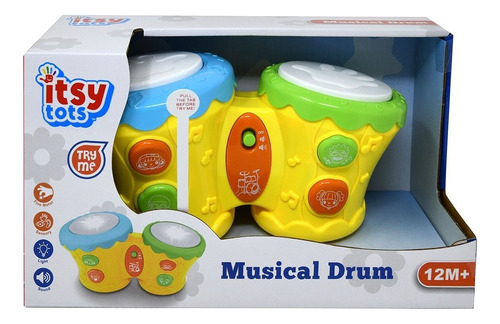 Tambor Musical Para Bebe Con Luces Y Sonido Itsy Tots