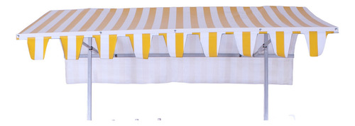 Toldo Cobertura Lona C Armação Para O Carrinho De Churros R2 Cor Amarelo