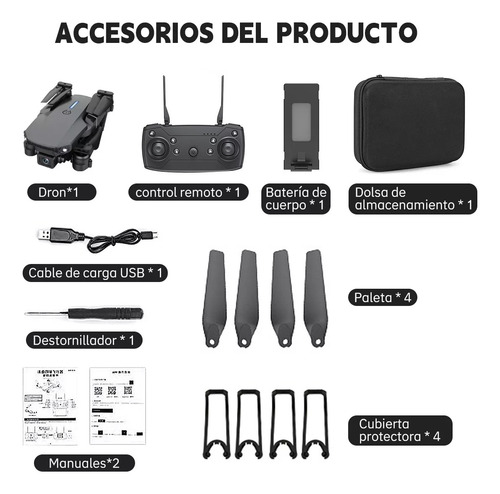 Dron Fpv Con Cámara 4k Wifi Profesional +2batería Recargable