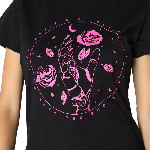 Imagen 3 de 4 de Playera Con Gráfico Al Frente Rewind Para Mujer