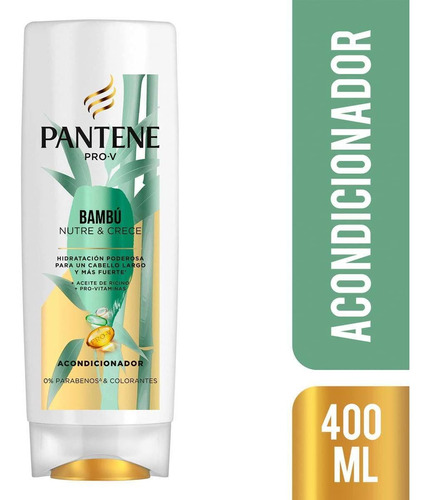 Acondicionador Pantene Pro-v Bambú Nutre Y Crece 400ml