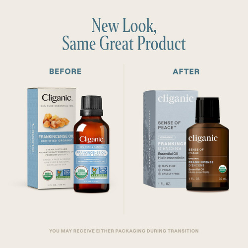 Aceite Esencial De Incienso Cliganic, 30 Ml, 100% Orgánico P