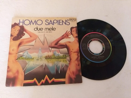 Homo Sapiens Due Mele Vinilo Simple 7' Orig Italia 1978 Pop